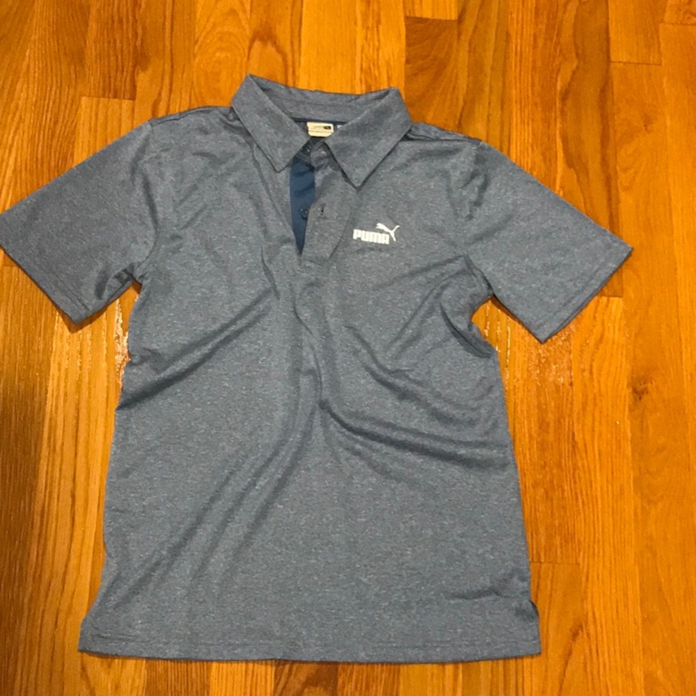 Blue puma half sleeve shirt